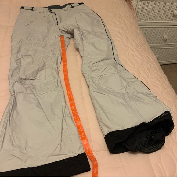 Columbia ski pant size Ladies L light grey insulated with pockets adjustable - Picture 11 of 16